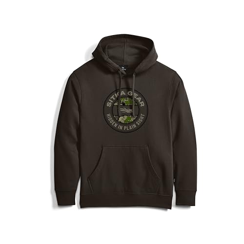 SITKA Hidden Optifade Pullover Hoodie - Heavyweight Mens Sweatshirt, Earth Cover, 2XL
