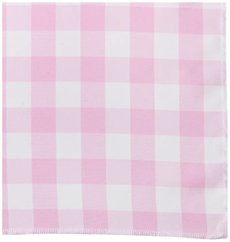 La Linen Gingham Tablecloth - Checkered Tablecloth For Parties, Picnics & More - Farmhouse Tablecloth - Spring Tablecloth - Picnic Tablecloth - Cloth Tablecloths For Rectangle Tables - 60”X120 Pink #TOP1