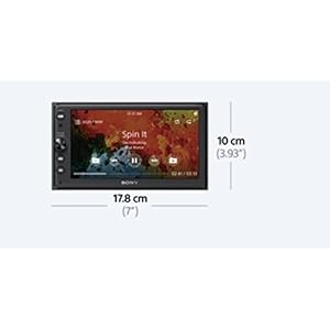 Sony XAV AX100 6.4 Media Receiver (with Bluetooth, CarPlay and Andriod Car, Navigation, Spotify, Double Din Car Radio)