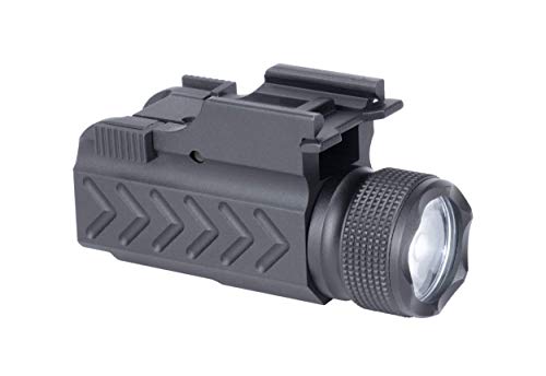Monstrum Tactical F1000 Compact 150 Lumens Flashlight with Quick Detach Picatinny Rail Mount