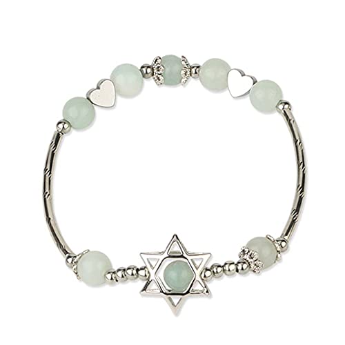 Donna Pietre Bracciale,7 Chakra Natural Amazonite