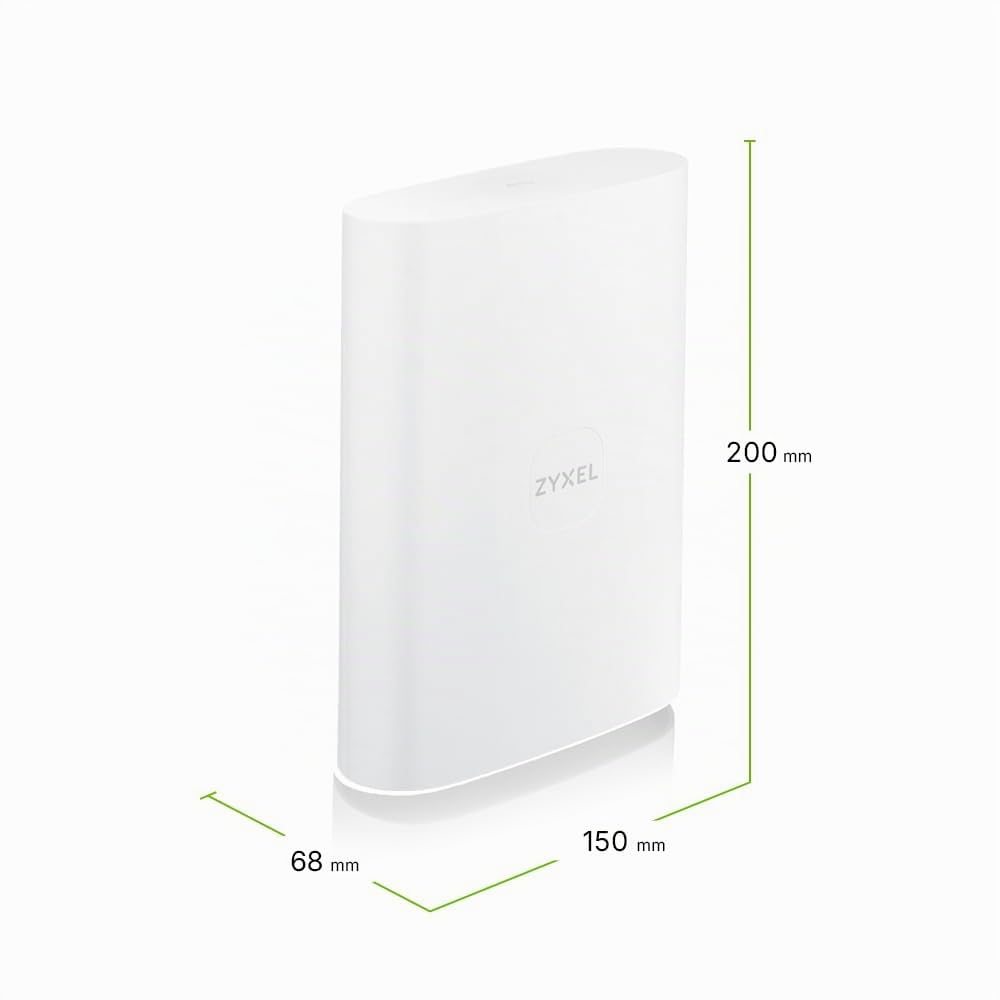 Zyxel Router 5G Esterno Protezione IP55 | Alta Velocità 7 Gbps | LAN PoE 2,5 GbE | Gestione Cloud Nebula | Montaggio su Scrivania, Parete, Finestra o Palo | Resistente alle Intemperie [FWA70]