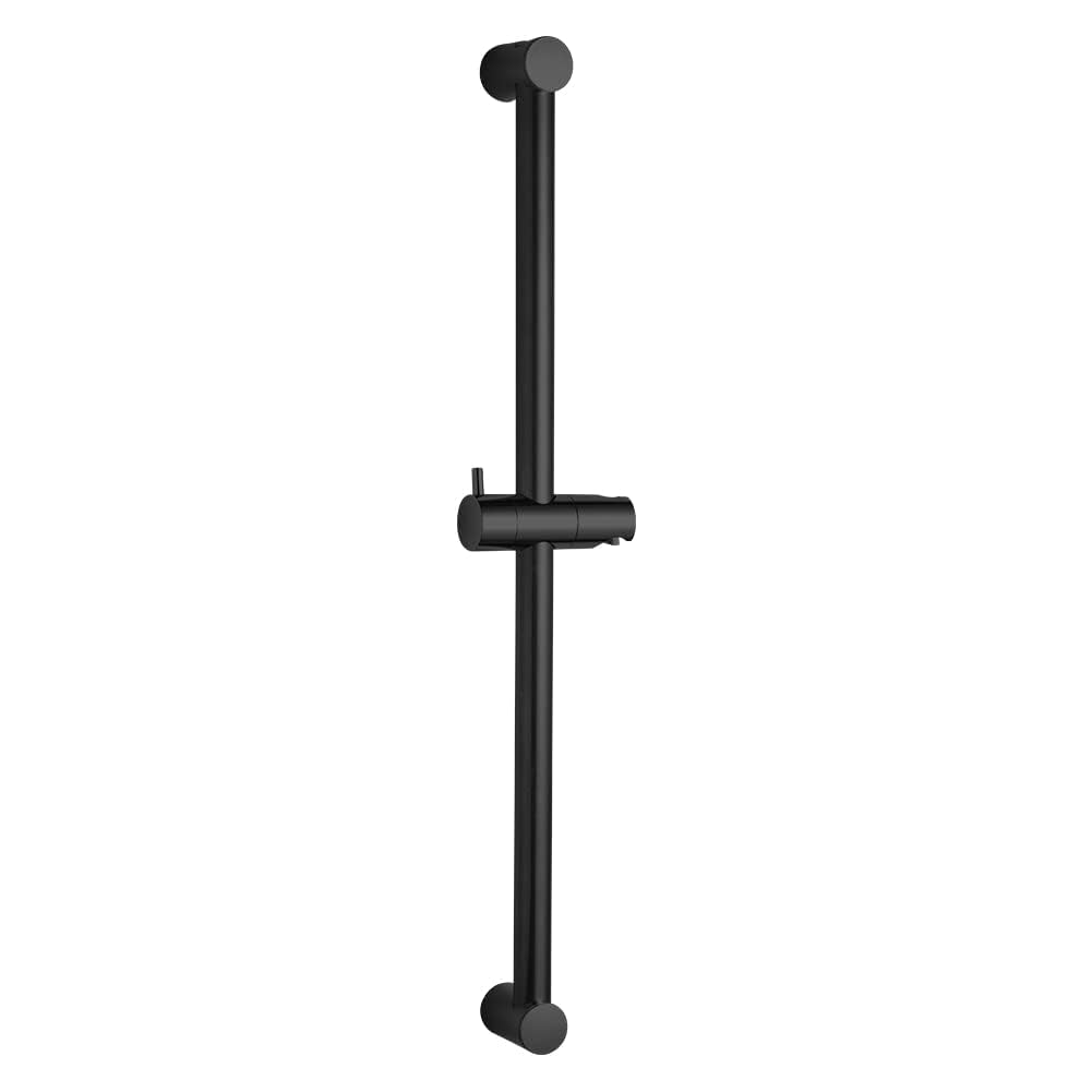 OFFO Shower Riser Rail, 62cm Segmented Wall Mounted Shower Rail Adjustable Distance 28 to 61cm with Handheld Shower Head Holder Replacement for Shower, Matte Black