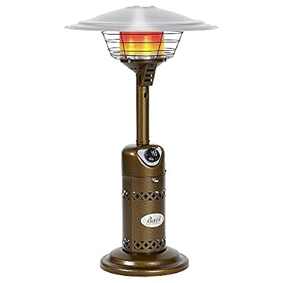 BALI OUTDOORS Patio Heater Gas Portable Tabletop Heater Propane Patio Heaters, Outdoor Table Top Heater W/Adjustable Thermostat, Suitable For Yard, Commercial Restaurant, Gazebo