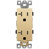 LIDER Matte Finish Decorator Receptacle, Child Safe Tamper-Resistant Wall Outlet, Commercial Grade,