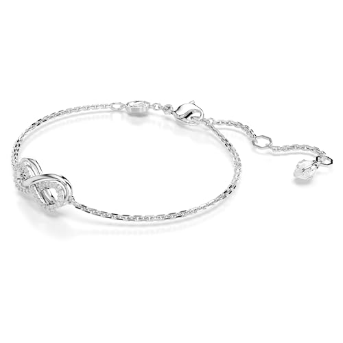 Swarovski Hyperbola Bracelet, Clear Infinity Motif Adorned with a Pavé of Crystals in a Rhodium-Finished Setting, Part of the Hyperbola Collection2
