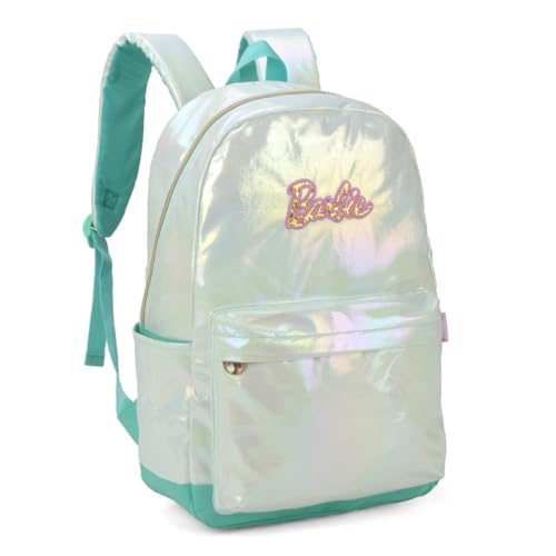 Luxcel, Mochila de Costas Oficial BARBIE Metalizado Verde MS46811BB