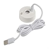 El fabricante de niebla USB de 5 V para acuarios mejora el atractivo visual con efectos de niebla (blanco)
