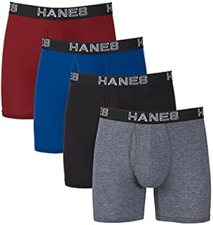 Hanes Ultimate Men's Total Support Pouch Boxer Brief, Assorted Dyed, Large