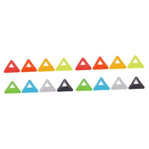 BESPORTBLE 2sets Football Obstacle Cones Round Soccer Disc Soccer Training Supplies for Boys and Girls 8pcs*2