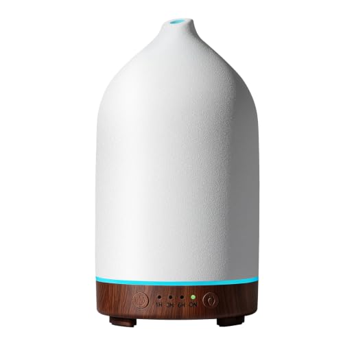 Gooamp 200ml �Z���~�b�N�G�b�Z���V�����I�C���f�B�t���[�U�[ �ƒ�p�X�g�[���f�B�t���[�U�[ | �����g�A���}�e���s�[�f�B�t���[�U�[ & ������ �Q�� �I�t�B�X ���K 7��LED���C�g �����V���b�g�I�t 3�̃^�C�}�[ �_�[�N�u���E��