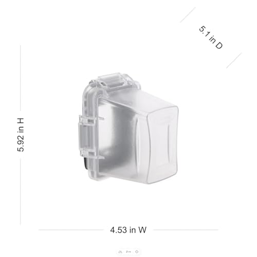 TayMac MM720C Bell 1-Gang Non-Metallic Weatherproof in-Use Deep Cover, Clear by TayMac - Image 2
