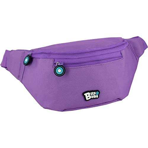 Grafoplás Bits & Bobs, Riñonera Unisex Niños, Violeta, 23x12x9cm