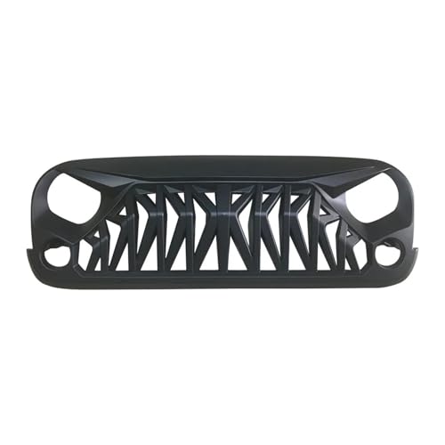 Parrilla Rejilla De Radiador Parrilla De Estilo Enojado Parrilla De Parachoques Delantero De Coche Parrilla De Malla Parrillas De Carreras para Jeep para Wrangler para JK 07+ Rejilla Doble