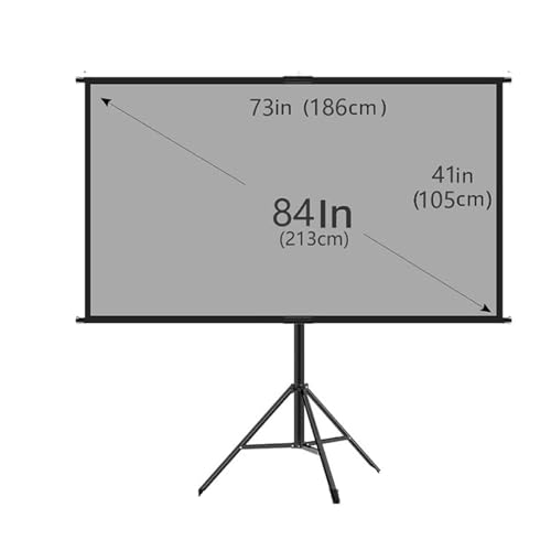 Pantalla proyector con soporte gris anti-luz 84 pulgadas