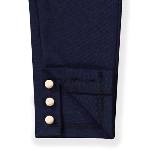 Image of Hope & Henry Girls' Ponte Pants with Button Details