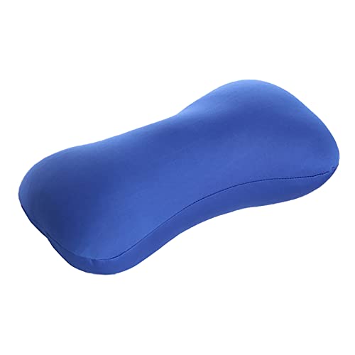 Microbead Neck Pillow Squishy, Bone Headrest Pillow Neck & Cervical Support Bolster Cushion Comfortable Soft Universal Tube Pillow for Home Sofa Bed Travel Car Sleeping (Blue)