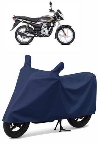 Image of CoverRide Heavy Duty Waterproof Scooty & Bike Cover for Bajaj Platina 100 - UV Resistant, Dustproof & Rain Protection, All-Weather Outdoor Cover for Bikes & Scooty with Buckle Straps