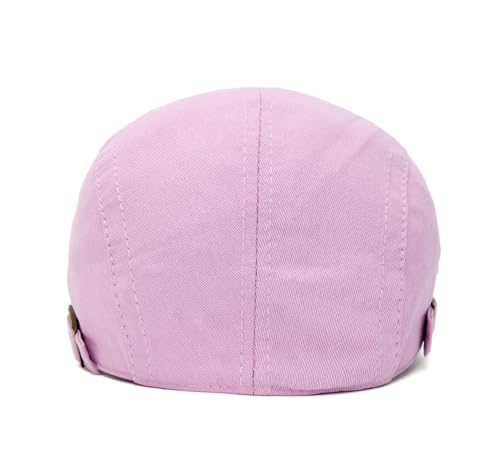 Image of Cotton Newsboy Cap,Breathable Ivy Gatsby Cabbie Beret Hat for Men's Women Driving Hunting Golf