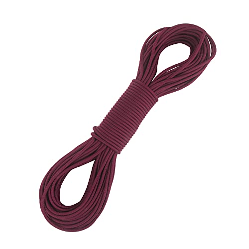 Image of 550 para Cord Parachute Survival Cord Rope Spec Type III 7 Strand Paracord Rope, Military Grade Nylon 4mm Diameter (Burgundy, 20)