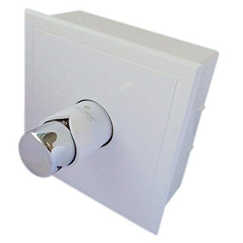 Rücklauftemperaturbegrenzer RTL mit Kasten, Thermostat für Fußbodenheizung, G 3/4, Regler für Fussbodenheizung (weiß/chrom) Cover