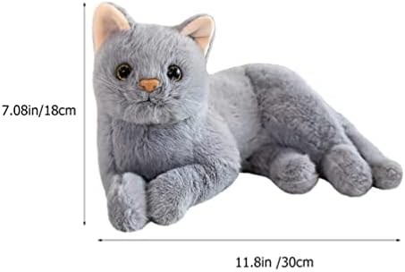 TOYANDONA 12 Inches Cat Plush Toy Stuffed Animal Lifelike Cats Doll Kitten Farm Animals Stuffed Toys Birthday Gifts for Kids Boys and Girls 7 31VP wiryPL. AC