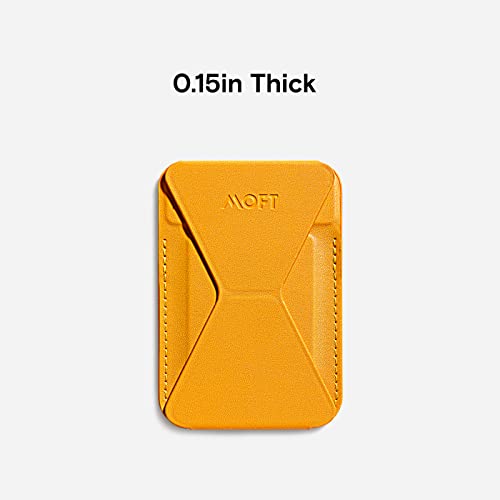 Image of MOFT The First Snap-On Magnetic Stand & MagSafe Wallet for iPhone 12 Series and iPhone 13 /iPhone 13 Mini /iPhone 13 Pro Max(Yellow)