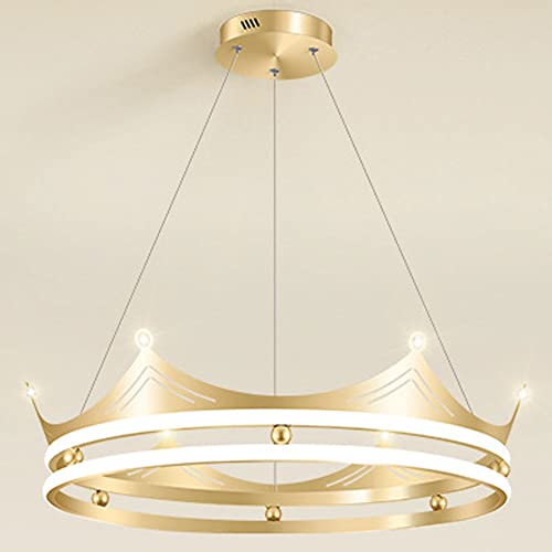 Lustre LED tricolore dimmable : luminaire suspendu moderne pour chambre