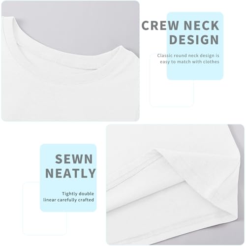 Girls/Toddlers Cotton T-Shirts Crewneck Short Sleeve Summer Tops Kids Clothes Tees（2T-14Y）3