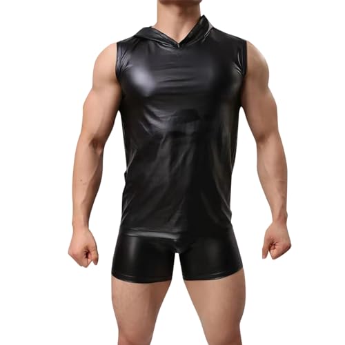 T-shirt d'extérieur à capuche homme avec lacets uni pour un style décontracté chic