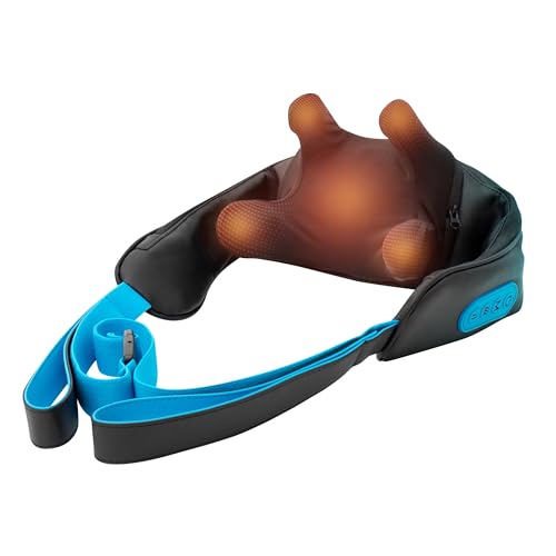 HoMedics Masseur Cervical Portable Chauffant à Pétrissage - Appareil de Massage Cervical Électrique Sans fil pour la Nuque et les Épaules, 2 Intensités et...