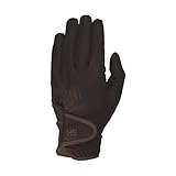 Ropa HY Cottenham Elite - Guantes de equitación para niños, talla pequeña, color marrón