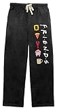 Friends Icons Men's Black Sleep Pajama Pants-S