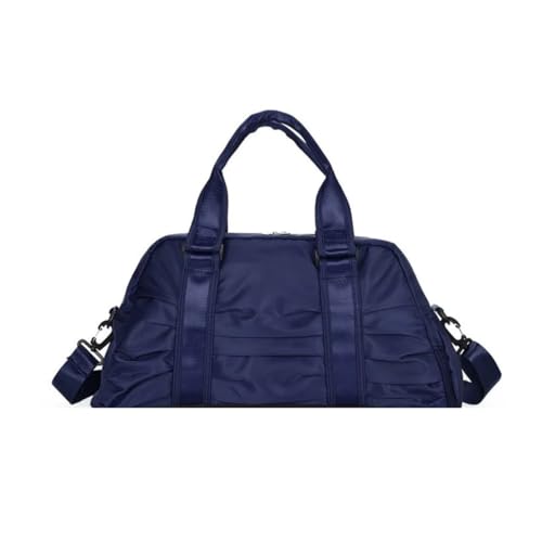Bolsa Mala De Mão Blogueira Feminina Masculina Academia Esportiva Viagem Porta Tênis Treino Piscina Praia Transversal (Azul marinho)