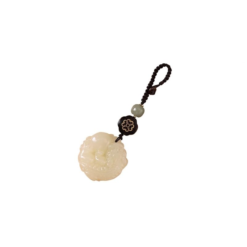 Porte-clés voiture Jade Pixiu et bracelet ornemental de protection