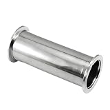 50-200 mm Länge KF16 KF25 KF40 KF50 Gerades Spulenrohr Sanitär-Vakuumrohrverschraubung Edelstahl SUS 304(KF50-60mm)