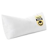 MIULEE 14x36 Inch Down Feather Pillow Insert,Fluffy and Comfy Throw Pillow with Cotton Fabric for Bed Couch and Sofa