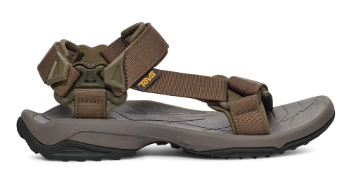 Teva Terra Fi 5 Lite - Sandalia deportiva para hombre, Dark Olive Desert Palm, 42 EU