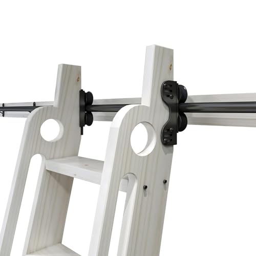 Solution échelle roulante extensible avec roues de frein noires - 3