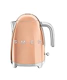 【日本正規品】SMEG スメッグ 電気ケトル (1.7L) (ローズゴールド)