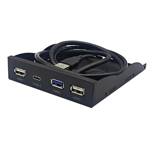 Concentrador de panel frontal USB de 2 pulgadas con 19PIN a C interfaz de transferencia efectiva