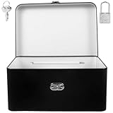 Operitacx Caja Joyero de Hierro Delicada Llave para Almacenamiento de Joyas, Diseño Clásico y Funcional para Mantener Joyas Limpias en Habitación
