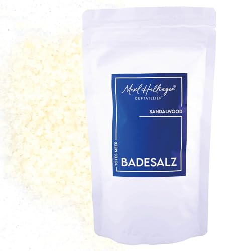 Hallingers Sandalwood – Sales de baño de alta calidad como regalo con sales de baño del Mar Muerto – de Maxl Hallinger – Ideas de regalo Navidad & regalos calendario de Adviento | cumpleaños suerte