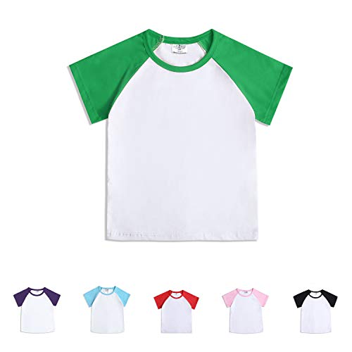 CREATOR Toddler Baby Girls Boys Short Sleeve Shirts Raglan Shirt Baseball Tee Cotton T-Shirts