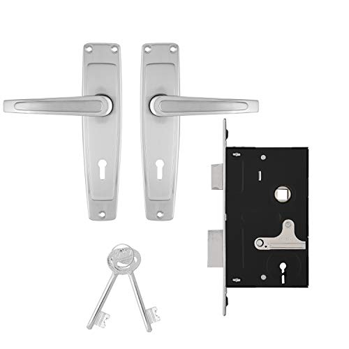 Godrej Locking Solutions and Systems Locks ELC 03 6-Lever Zinc Alloy Door Handle with Lock Body Godrej Locking Solutions and Systems Locks ELC 03 6-Lever Zinc Alloy Door Handle with Lock Body