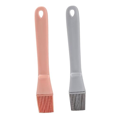 VINTORKY High-temperature Bbq Silicone Brush 2pcs Easy to Clean Reusable Wall Hanging Design for Kitchen