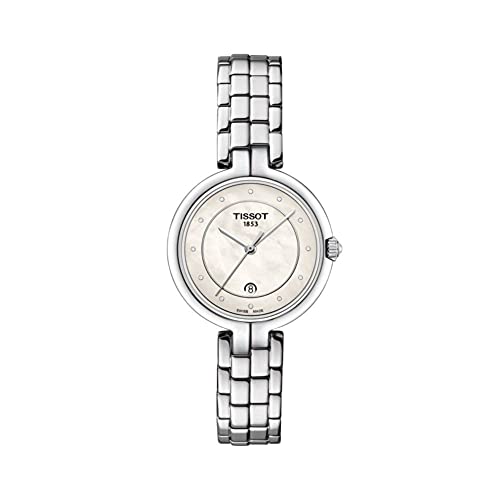 Tissot Women's Watch Flamingo only time Mother of Pearl with Diamonds T094.210.11.116.01