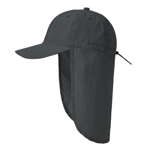 Image of American Trends Mens Sun Hat with Neck Flap, UV Protection Outdoor Flap Hat, Packable Soft Fishing Hiking Gardening Hat