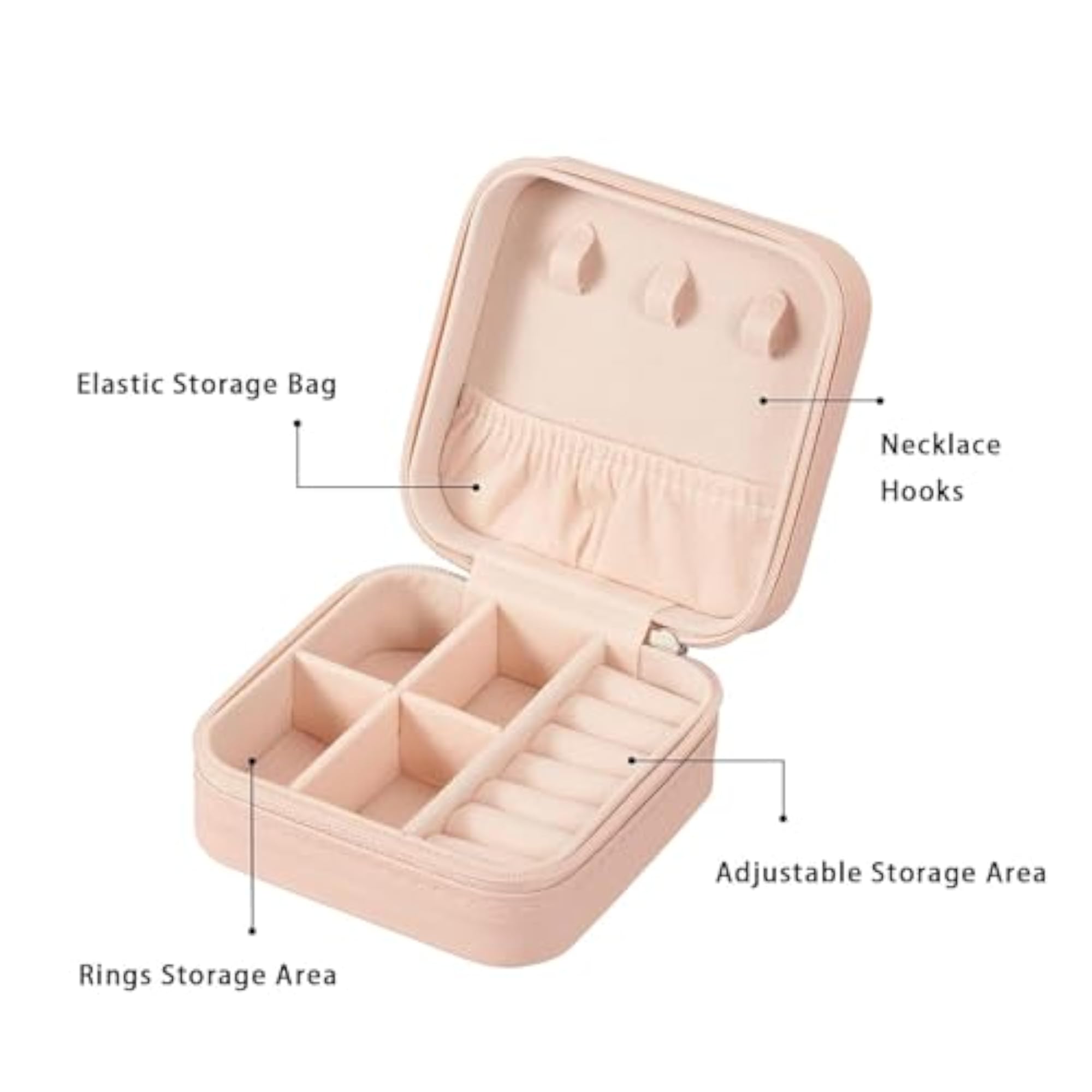 PU Leather Small Jewelry Box, Travel Organizer