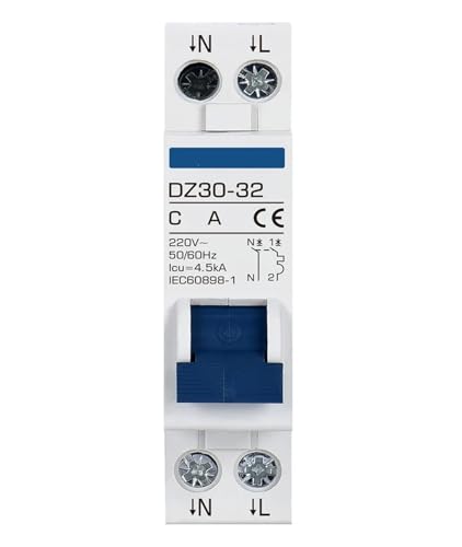 Disjoncteur miniature DPN DZ30-32 16A pour tableau électrique domestique